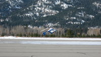N556D @ SZT - HH-43B Kaman practicing autorotations before logging season begains. - by Scott Dickenson