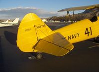 N69765 @ SZP - 1941 Boeing Stearman A75N1 (PT-17 Kaydet) as Navy N2S-1, Continental W670 220 Hp, tail data - by Doug Robertson