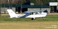 N3424T @ VG37 - A very bright sun on this white bird - by Paul Perry