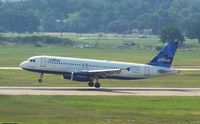 N618JB @ HOU - First landing of a jetBlue plane at HOU. - by Michael Bludworth