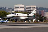 N708GP @ SMO - RSF Management Services Inc's 2003 Cessna Citation 525A CJ2, from McClellan Palomar (KCRQ), landing on RWY 21. - by Dean Heald