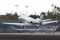 N638QS @ SMO - NetJets Aviation N638QS (2004 Cessna 560XL Citation Excel) - FLT EJA638 - departing RWY 21 enroute to Monterey Peninsula (KMRY).