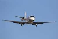 N151KV @ SMO - 2003 Cessna 560XL Citation Excel N151KV, owned by Guthy-Renker Corporation, on short-final to RWY 21.