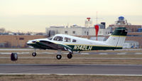 N142LH @ FRG - Farmingdale State Seminole about to flare 19