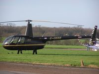 G-CEEE @ EGSF - Robinson R44 at Conington - by Simon Palmer