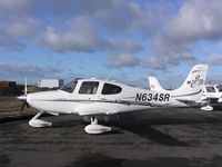 N634SR @ EGBT - Cirrus SR22 gts at Turweston - by Simon Palmer