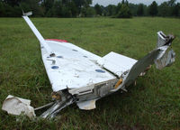 N2932J - 1966 Cessna 150G . One of two wings that was sheared off the plane as it went into a dive.The plane crashed about 1/2 mile from where the wings fell in a horse pasture. - by Richard T Davis
