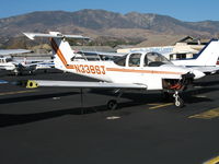 N338SJ @ SZP - Piper PA-38-112 missing panels @ Santa Paula Airport, CA - by Steve Nation