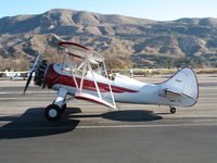 N32135 @ SZP - 1941 Waco UPF-7 taxying @ Santa Paula Airport, CA - by Steve Nation
