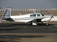 N58060 @ SCK - Pacer Flying Club (Pacifica, CA) 1985 Mooney M20J in for maintenance @ Stockton Municipal Airport, C - by Steve Nation