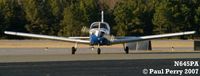 N645PA @ ISO - She's back down, headed in for the night