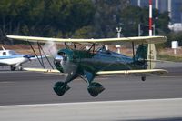 N110AS @ SMO - 2005 WACO Classic Aircraft YMF-F5C N110AS taking off from RWY 21.