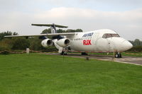 G-IRJX @ EGCC - Avro RJX - Manchester AVP - by David Burrell