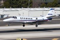 N560GL @ SMO - Solair's 1990 Cessna 560 Citation V N560GL,  from Lincoln Regional / Karl Harder Field (KLHM) - Lincoln, CA, landing RWY 21. - by Dean Heald