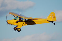 N92443 @ KASH - 1946 Cub landing on 32 - by Nick Michaud