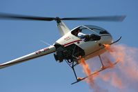 VH-JHI @ YPTH - Robinson R22 Beta display at the Perth Red Bull Air Race - by Lachlan Brendan