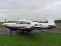 N321KL @ EGSN - Mooney at Bourn airfield - by Simon Palmer