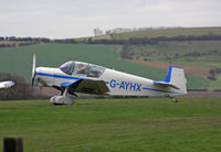 G-AYHX @ EGLS - Jodel D.117A - by Les Rickman