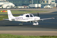 N593CD @ EGCC - Cirrus - Taxiing - by David Burrell