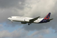 OO-VEJ @ BRU - arrival of flight TV803 from BCN  -  new color scheme