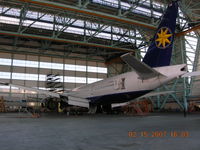 PP-VRB @ SBGL - Boeing 777-200 in VEM hangar, Rio de Janeiro - by John J. Boling