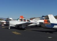 N196MN @ SZP - 1967 Beech 35-C33A DEBONAIR, Continental IO-520-B 285 Hp, engine mount canted 2 deg. down & 2.5 deg. right same as S35 BONANZA to reduce rudder force during takeoff and climb - by Doug Robertson