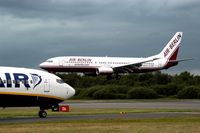 D-ABBL @ BOH - Air Berlin Boeing 737 - by Patrick Clements