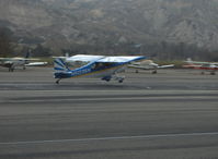 N5035N @ SZP - 1978 Bellanca 8KCAB DECATHLON, Lycoming AEIO-320 150 Hp, CS prop, near symmetrical wing airfoil, rated +6g -5g, landing rwy 22 - by Doug Robertson