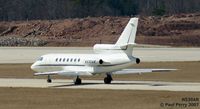 N530AR @ RDU - Wonder if Dassault ever considered a version with two uprated powerplants instead of this eye-catching arrangement? - by Paul Perry