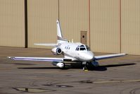 N50CR @ KCID - Underwing pylons with electronics - by Glenn E. Chatfield