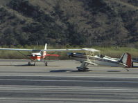 N379C @ SZP - 1979 Cleveland STARDUSTER SA-300, Lycoming IO-360, taxi to rwy 22 - by Doug Robertson