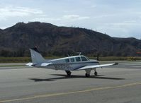 N2270L @ SZP - 1976 Beech A36 BONANZA, Continental IO-520 285 Hp, taxi to Rwy 04 - by Doug Robertson