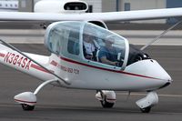 N384SA @ SMO - 2000 Iniziative Industriali Italian SKY ARROW 650TCN N384SA taxiing back to parking after landing on RWY 21.