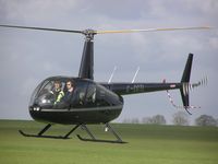 G-CCTL @ EGBK - Robinson R44 leaving Sywell