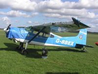 G-BBEX @ EGBT - Cessna 185 parked out after an incident - by Simon Palmer