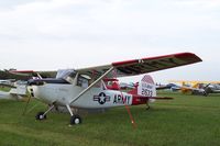 N533PE @ IA27 - Super Nice L19 at Antique Field Fly In - by Floyd Taber