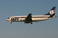 SP-LLB @ BRU - shortly before landing on rwy 25L - by Daniel Vanderauwera