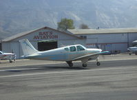 N8603M @ SZP - 1963 Beech 35 B33 DEBONAIR, Continental IO-470-K 225 Hp, takeoff roll Rwy 22 - by Doug Robertson