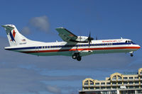 N414WF @ SXM - visitor