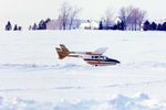 N85959 - Ran out of fuel northeast of Aurora, IL.  Was N85959