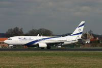 4X-EKP @ BRU - after touched rwy 25L