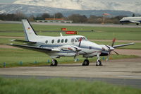 D-IHMV @ EGCC - Beechcraft C90B King Air - by David Burrell