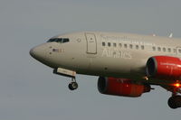 LN-RPY @ BRU - arrival of OLOF VIKING