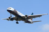N514AT @ LAX - ATA N514AT (FLT ATA4758) from Honolulu Int'l (PHNL) on short-final to RWY 24R. - by Dean Heald