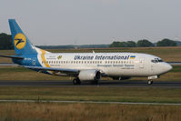 UR-GAL @ LOWW - Rolling for takeoff.