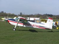 G-BTSM @ EGLM - Cessna 180 - by Simon Palmer