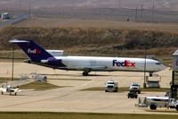 N485FE @ CID - Parked on the Fed Ex ramp, seen from over a mile away - by Glenn E. Chatfield