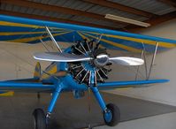 N1193N @ SZP - 1941 Boeing Stearman E75, P&W R-985 upgrade from original Lycoming R-680-17, engine and chromed prop & spinner - by Doug Robertson