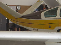 N7848R @ SZP - 1968 Beech V35A BONANZA, Continental IO-550 300 Hp upgrade, maintenance in hangar - by Doug Robertson