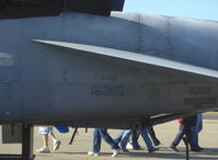 163115 @ NTD - Boeing F/A-18B HORNET of VX-30 Bloodhounds side # 200, two General Electric F404-GE-400 turbofans. Tail data with Bureau Number - by Doug Robertson